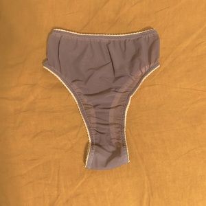 Solstice Intimates Mesh Closed back Thong Underwear Size S in Misty color way